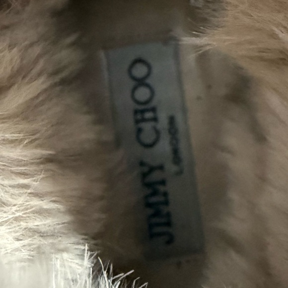 Jimmy Choo Beige Fur-Trimmed Winter Boots SZ 39 136Weekend Boot - Picture 15 of 15